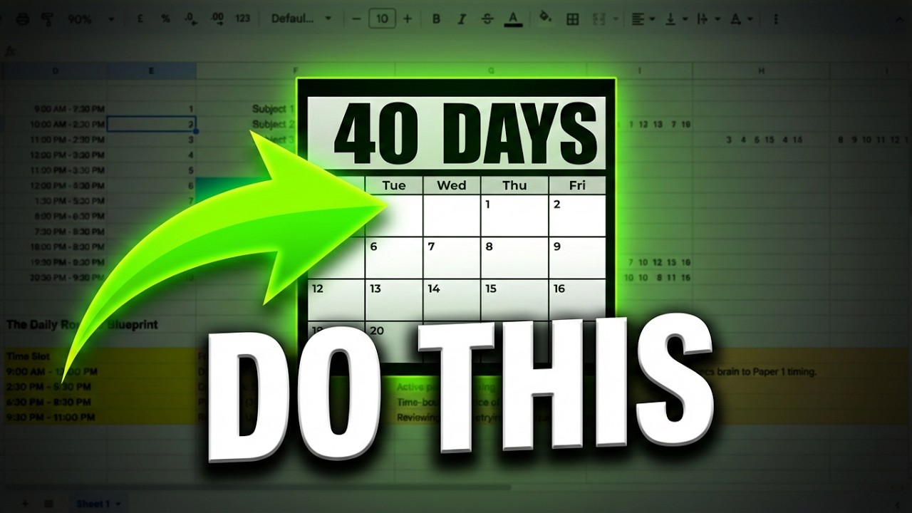 Last 40 Days Strategy for JEE Advanced 2026 🔥 (Rank Booster Plan) - YouTube