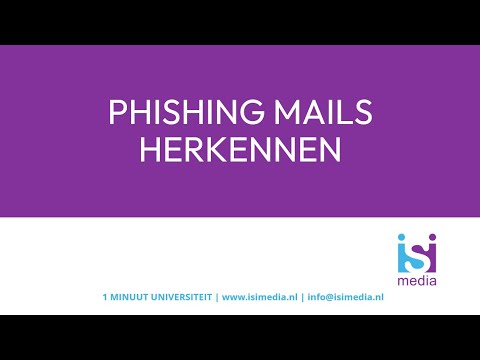 Internetfraude/Internetveiligheid: Hoe herken je phishing mails? | 1 Minuut Universiteit