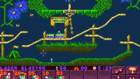 DOS Lemmings 2: The Tribes Outdoor 2 Swing/Roundabout Theory