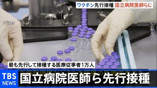 新型コロナワクチン  先行接種の対象は国立病院の医師ら１万人