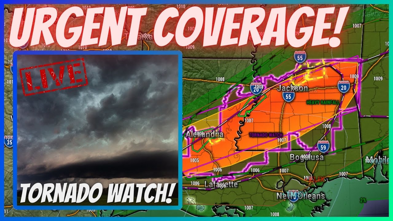 🔴BREAKING - Strong Tornadoes, Large Hail 2+" & Wind Damage 60-70Mph ...