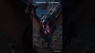Vampire Bat facts: How they find and drink blood #aigeneratedvideo