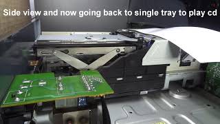 CD Player Autochanger at Work , lets have a look inside. Stereo Vintage Audio
