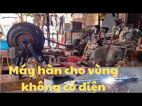 Video Chế máy phát hàn bằng bánh xe đạp điện - youtube