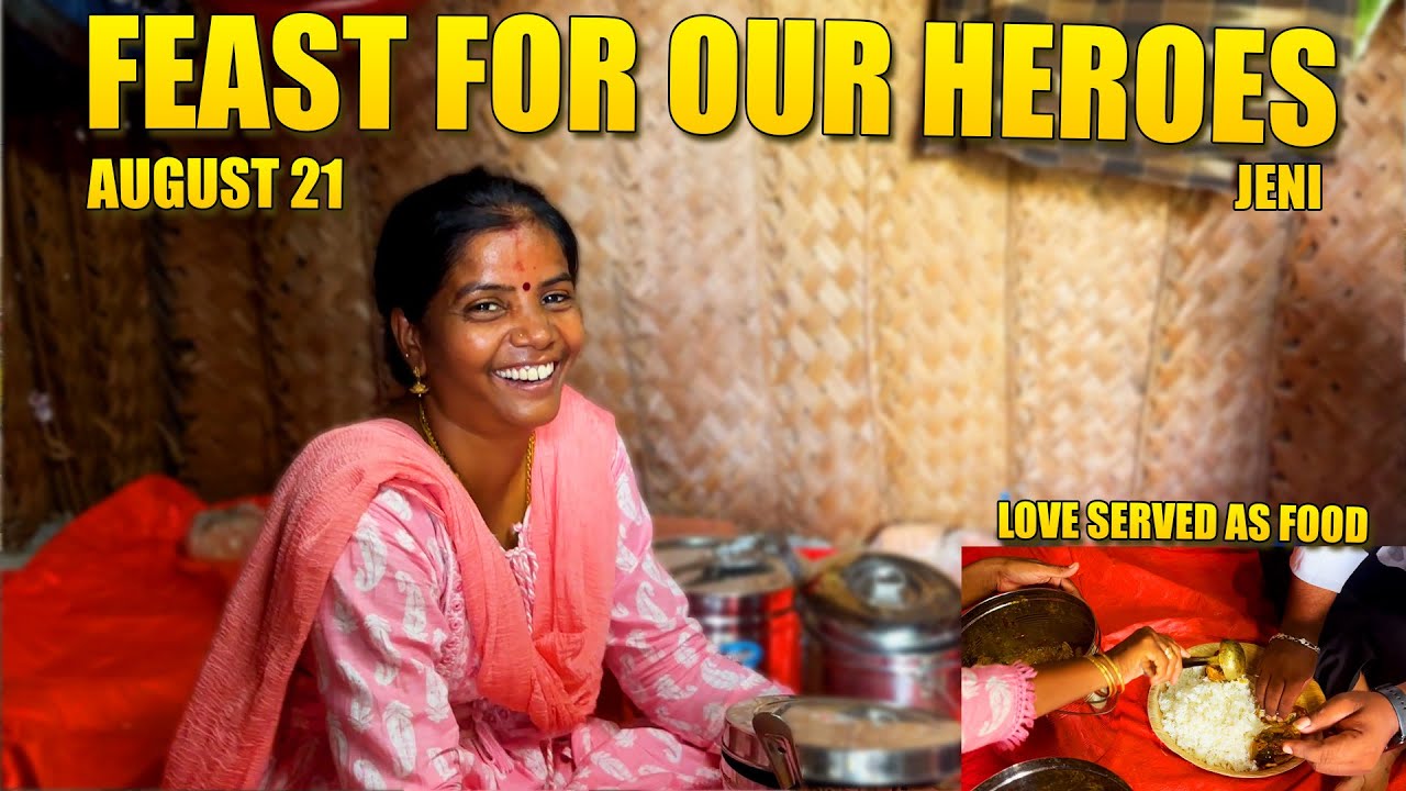 வீடு கட்டுபவர்களுக்கு அமோக விருந்து  // SEMA VIRUNTHU FOR HOUSE CONSTRUCTION WORKERS //JENI