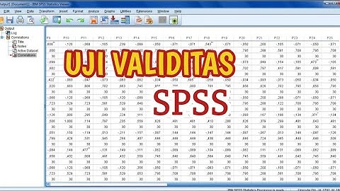 Tutorial Lengkap Uji Validitas SPSS 25, NO RIBET