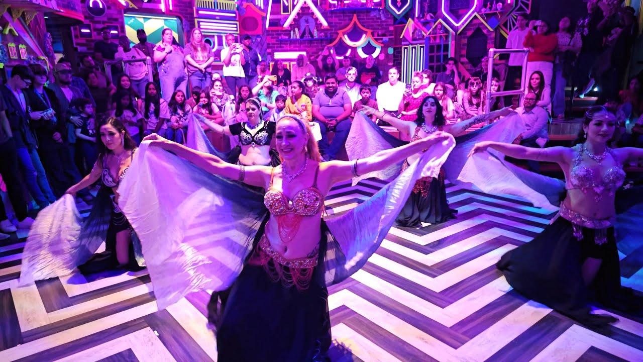 Zaara Belly Dance performs for the Meow Wolf Phenomenomaly: Entrance Of The Stars