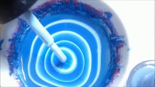 Water Marble Nail Art Tutorial  مناكير رخامي باللونين الأبيض و الأزرق سهل جداً و غاية في الأناقة