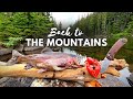 Giant trout fishing  solo camping catch  cook movie