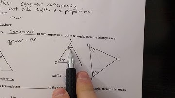Similarity Theorems Video I