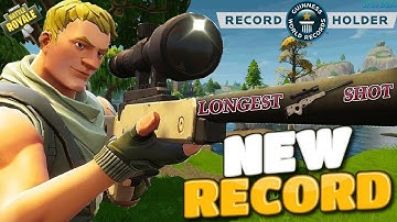*NEW* LONGEST SNIPER SHOT RECORD IN FORTNITE (300+ Meter Shot) - MOVING TARGET