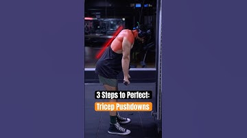 3 Steps to Perfect Tricep Pushdowns ⚠️ #triceps