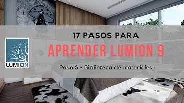CURSO DE LUMION 9  #05 - Biblioteca de materiales