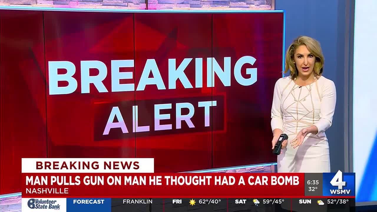 Man pulls gun on man he thought had a car bomb