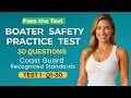 Boater Safety Practice Test  – Test 1 (Questions 1–30)