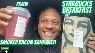(FOOD REVIEW) Tasting Starbucks Double-Smoked Bacon Cheddar Sandwich | Was It Worth It??