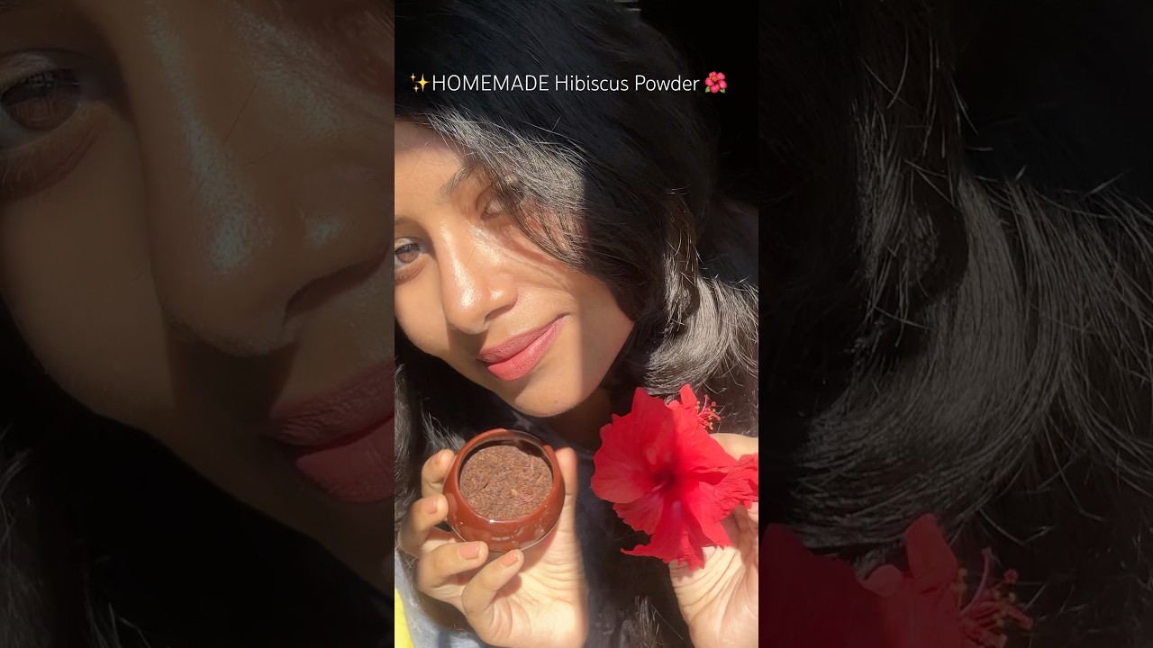 ✨DIY Hibiscus Powder at Home 🌺 