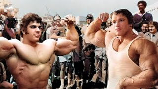 ARNOLD SCHWARZENEGGER VS LOU FERRIGNO - BIGGEST RIVALS OLD SCHOOL BODYBUILDING MOTIVATION