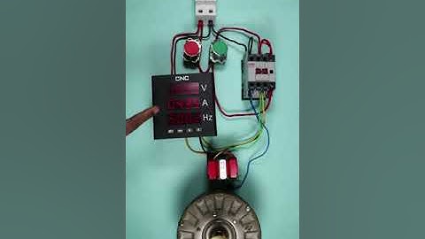 Digital VAF Meter Used with DOL Starter