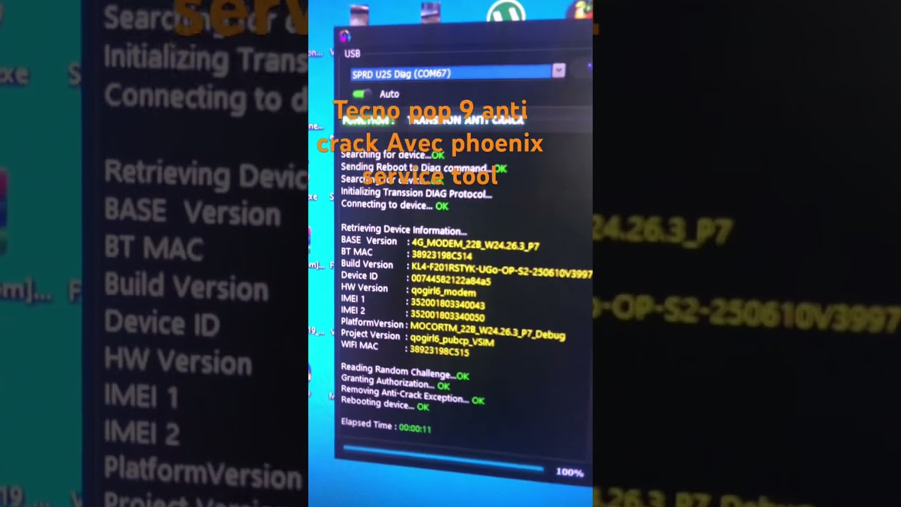 ANTI CRACK REMOVE TECNO POP 9 