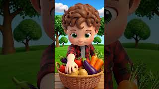 🥕 Vegetable Names for Toddlers | Easy Learning Activity with Basket 🧺