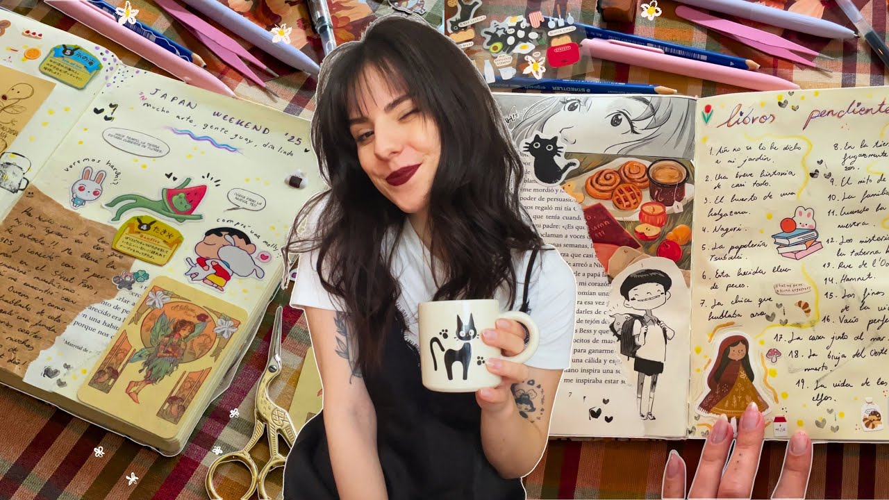 charlita de amigas y hacemos journaling juntas 🐻🎨