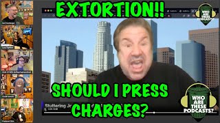 Extortion! SJ Gets Caught Doing The Exact Thing He's Complaining About!