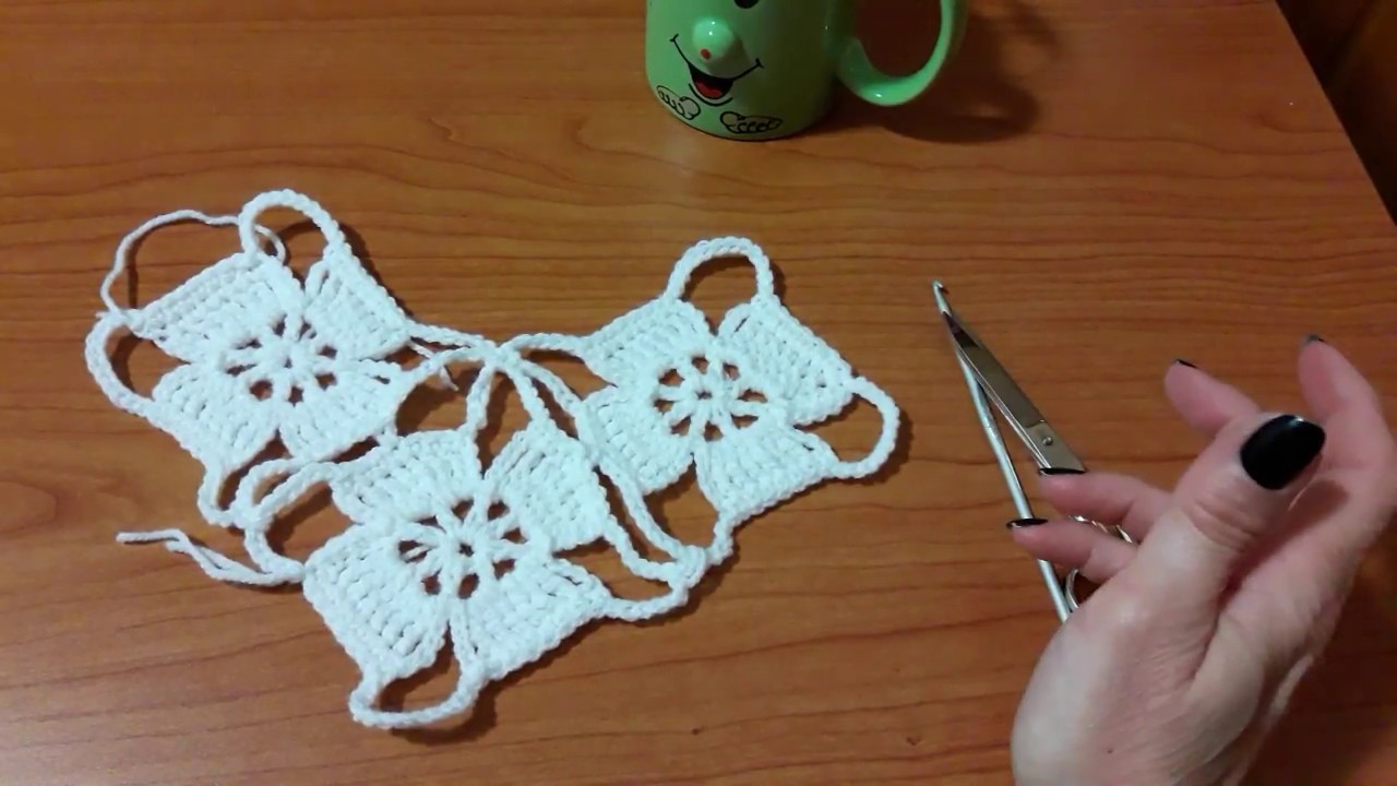 CROCHET:PIASTRELLE PER STOLE E SCIALLI