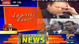 Nawaz Sharif Sentenced 10 Years, Maryam Nawaz 7 Years, And Capt. Safdar 1 Year Of Imprisonment In Av