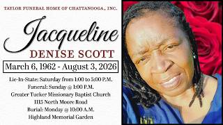 Funeral Service for Jacqueline Scott