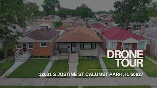 Real Estate Drone Video: 12631 S Justine ST Calumet Park, IL 60827