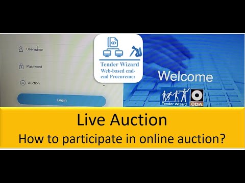 How to participate in a #livebidding /#LiveAuction / #EAuction/ #Ebidding on #tenderwizard?