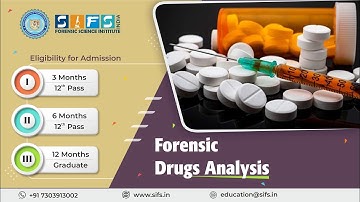 Forensic Drugs Analysis | Online Course  Sherlock Institute of Forensic Science