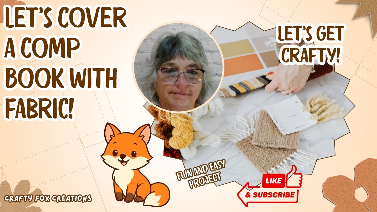 Let's Cover a Composition Book with Fabric! No Sew