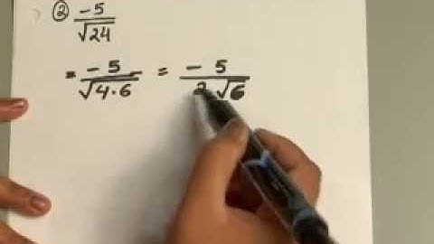 10.5.2 Roots, Radicals and Root Functions: Rationalize Denominator with One Radical Term