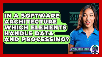 In A Software Architecture Which Elements Handle Data And Processing? - Next LVL Programming