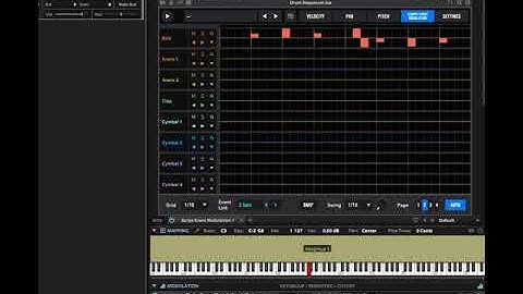 UVI Falcon 2 - Per-Voice(Note) Modulation on Drum Sequencer