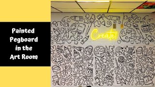 Pegboard in the Art Room