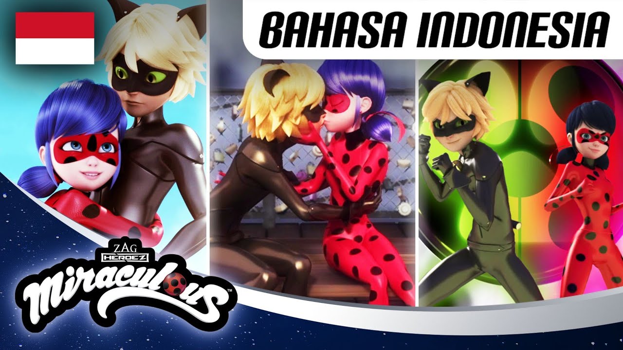 MIRACULOUS | Bahasa Indonesia 🇮🇩 | 💕 LADYNOIR – Top 10 Moment Terbaik! 💕 | Ladybug & Cat Noir