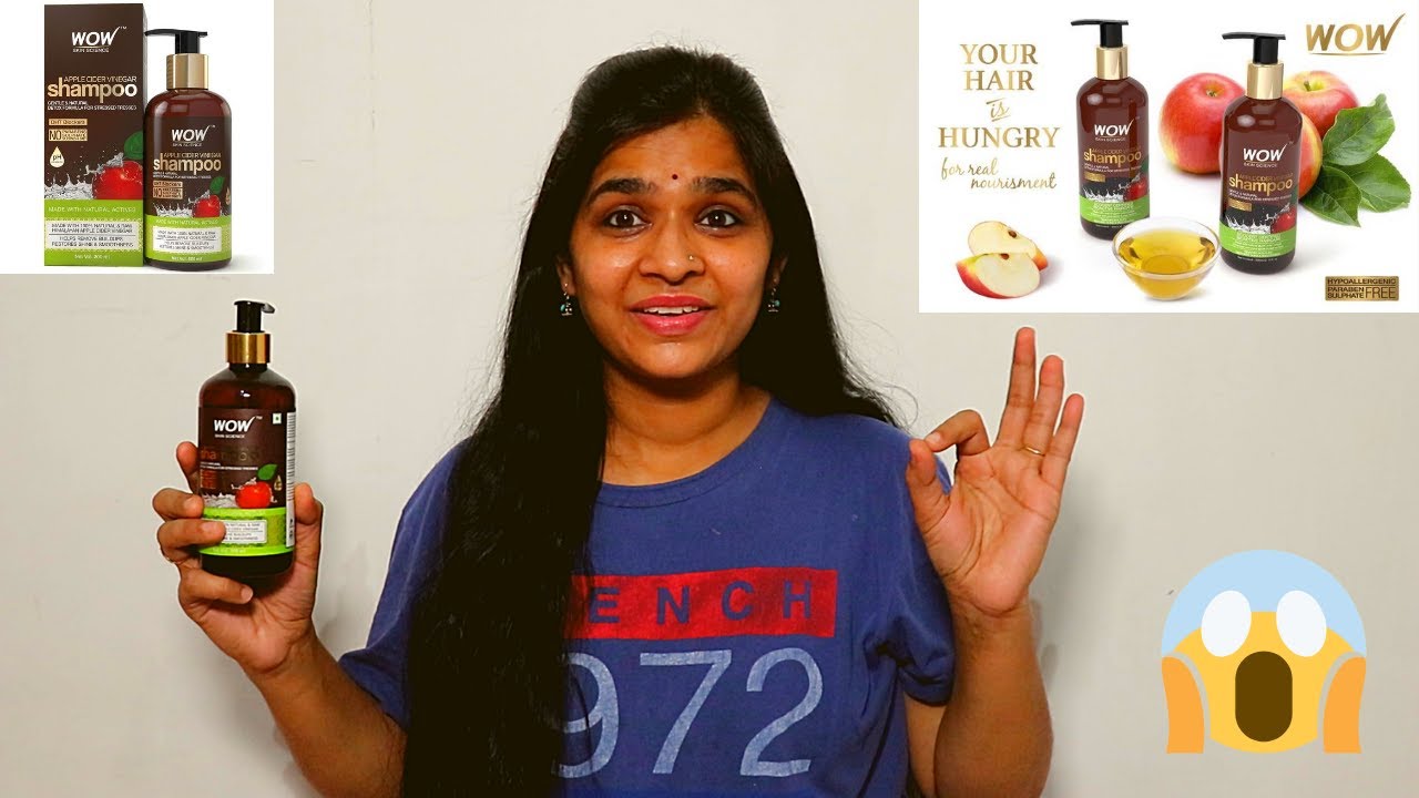 WOW Apple Cider Vinegar No Parabens & Sulphate Shampoo I WOW Shampoo Review in Hindi
