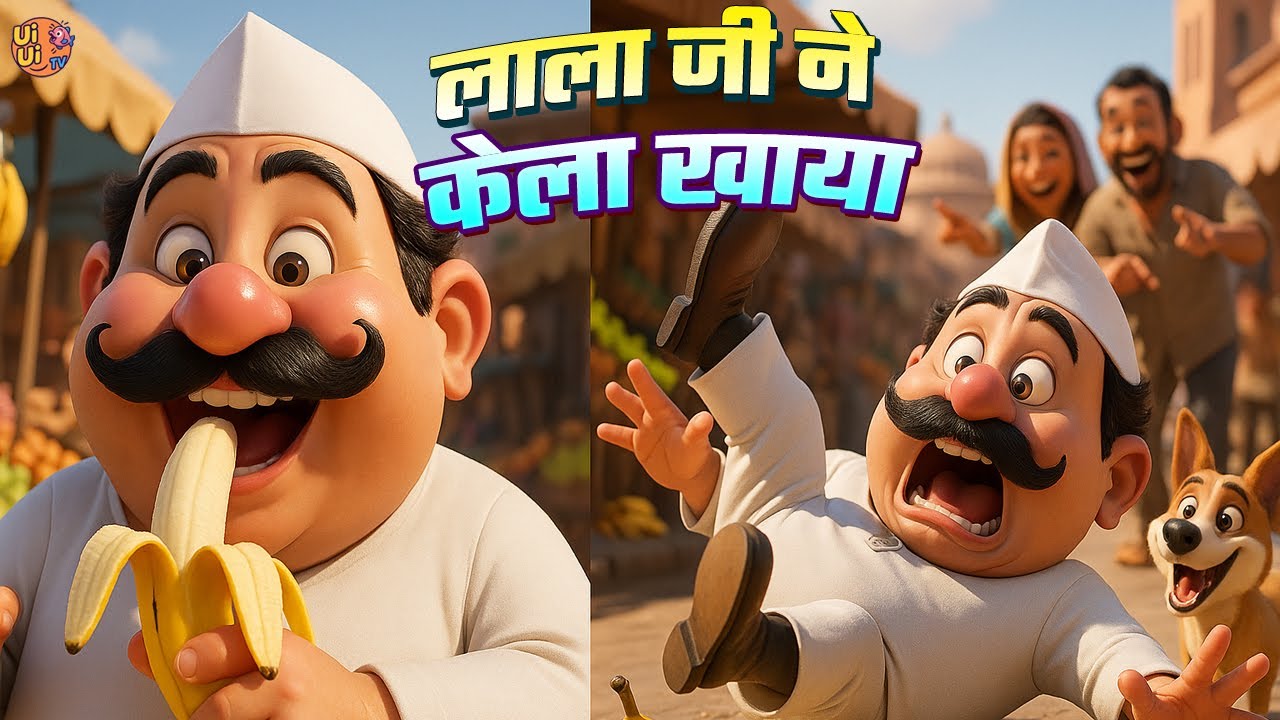 Lala Ji Ne Kela Khaya | लाला जी ने केला खाया |Hindi Rhymes For Children | Ui Ui TV Masti Wali Duniya