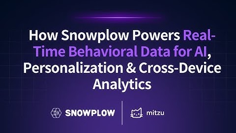 How Snowplow Powers Real-Time Behavioral Data for AI, Personalization & Cross-Device Analytics