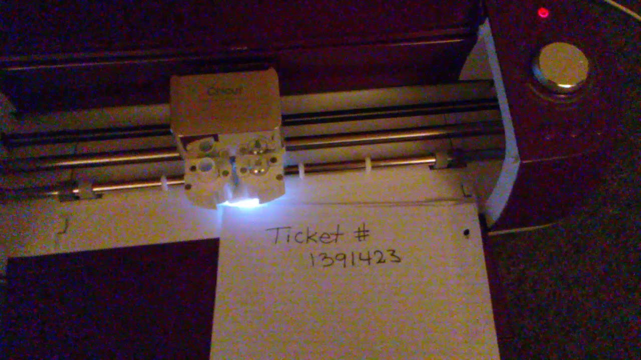 Cricut air 2 red solid light YouTube