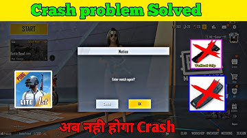 Finally Crash problem solved 😵Pubg lite Crash problem Solution मिल गया😳Pubg lite new 0.26.0 Update