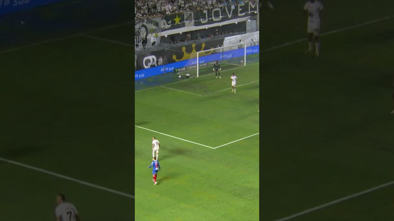 NEYMAR TRETA COM NESTOR!!! | Santos x Bahia | Brasileirão | #shorts | ge.globo