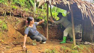 Homemade bamboo boar trap, bad guys appear and attack suddenly, survival alone