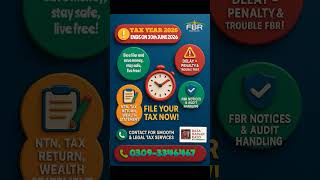 #fbrpakistan #taxyear2026 #incometaxreturn #filervsnonfiler @SmartFBRTaxReturnGuide