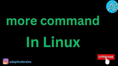 How to Use the more Command in Linux
