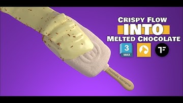 Crispy Flow into Melted Chocolate – 3ds Max, TyFlow & Phoenix FD
