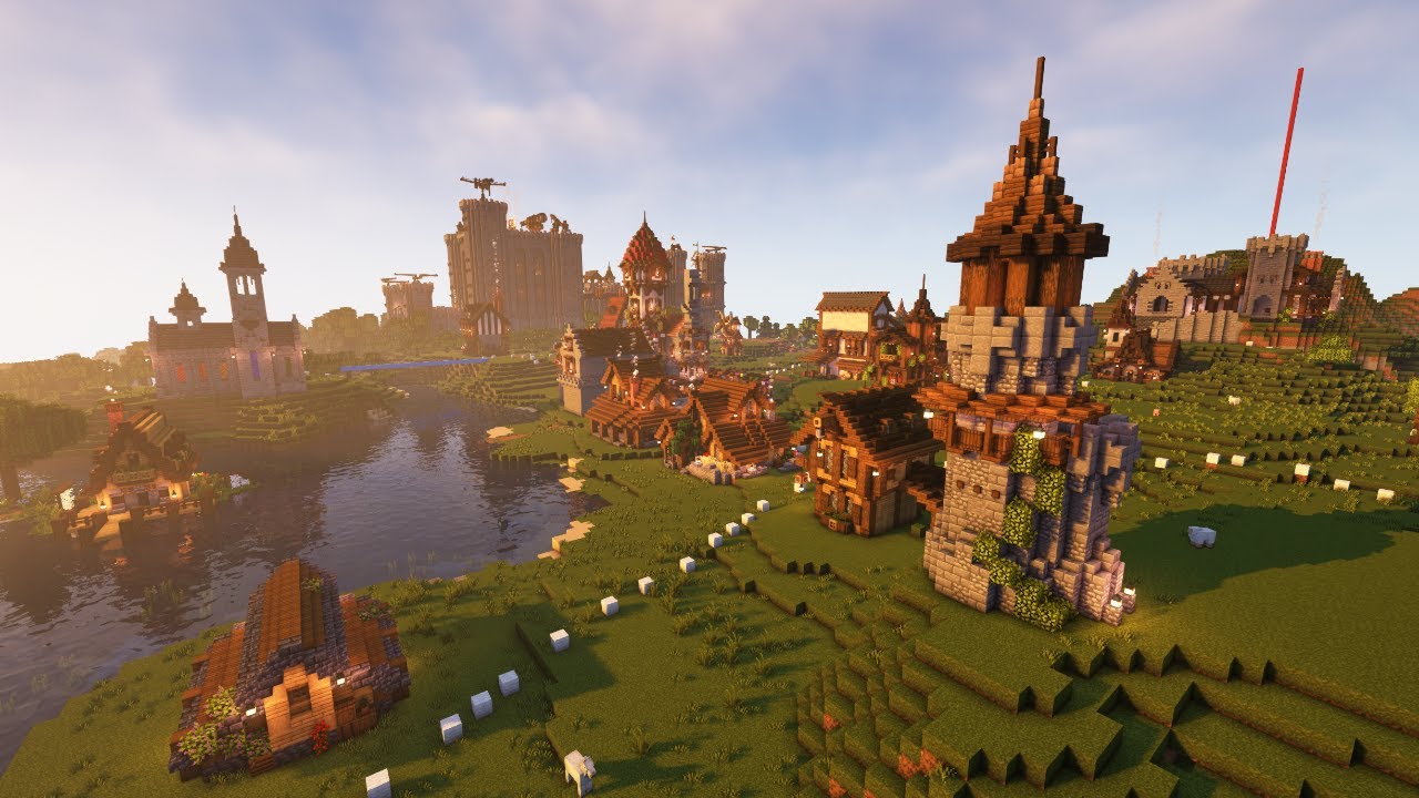 Minecraft Timelapse - Building a rural area of my medieval world. Part ...